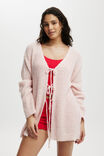 Bow Tie Knit Cardi, TENDER TOUCH PINK MARLE - alternate image 1