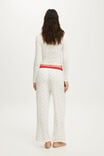 Airy Soft Asia Fit Wide Leg Pant, SMOOTH MYA HEART COCONUT MILK/CHEEKY CHERRY - example image 3