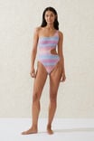 One Shoulder Cut Out One Piece Cheeky, SIERRA OMBRE SUNSET METALLIC - alternate image 4