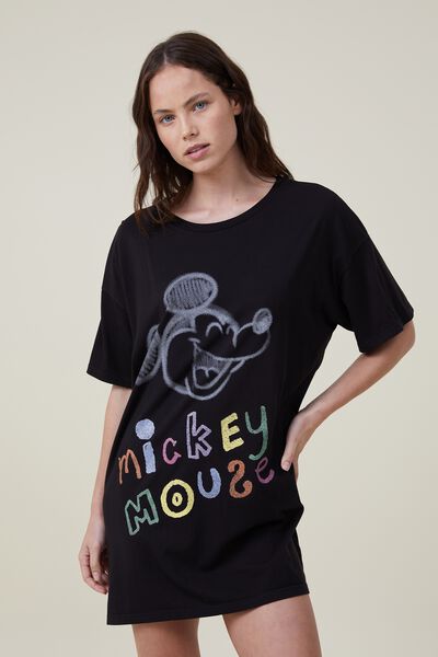 Camiseta - 90S T-Shirt Nightie, LCN DIS/MICKEY MOUSE DRAWING