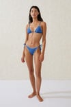 Micro Slider Triangle Bikini Top, SPRING BLUE/BLANKET STITCH - alternate image 4