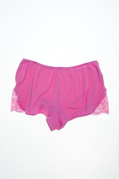 Soft Lounge Lace Trim Short, LOVERS BLUSH