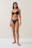Balconette Bra Bikini Top, BLACK - alternate image 4