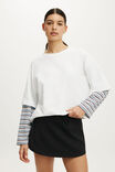 Ultra Soft Tie Front Skirt, BLACK - example image 4