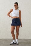 Smoothing Movement Skirt, OCEANIC NAVY PIPING - alternate image 1