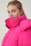 The Recycled Mother Puffer Jacket 3.0, WATERMELON/POLAR FLEECE - alternate image 2