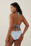 High Side Brazilian Seam Bikini Bottom, BLUE SKY STRIPE CRINKLE - alternate image 3