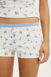 Dreamy Soft Boyshort, JULIET ROSES LIGHT GREY MARLE - example image 2