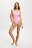 Scoop Back One Piece Cheeky, PALE PINK CRINKLE - alternate image 1