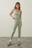 Ultra Soft Shaped Full Length Tight- Asia Fit, GREEN CLOUD - alternate image 1