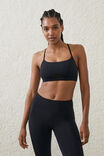 Ultra Luxe Mesh Strappy Crop, BLACK - alternate image 1