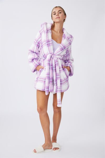 The Snuggle Robe, VIOLETTE TULLE CHECK