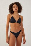 High Side Brazilian Seam Bikini Bottom, BLACK - alternate image 4