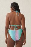 High Side Brazilian Seam Bikini Bottom, CHARLIE OMBRE GREEN SHIMMER - alternate image 3