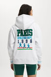 Plush Premium Graphic Hoodie, WHITE/PARIS - alternate image 4