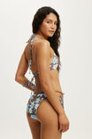 Scoop Neck Halter Bikini Top, BOHO TROPICAL FLORAL TAUPE - example image 3