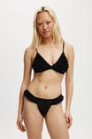 Rara Ruffle G String Brief, BLACK - alternate image 4