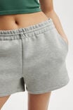 Bonded Fleece Track Short, GREY MARLE - alternate image 2