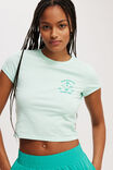 Active Fitted Graphic Tshirt, ICE GREEN/SOCIAL CLUB - alternate image 2