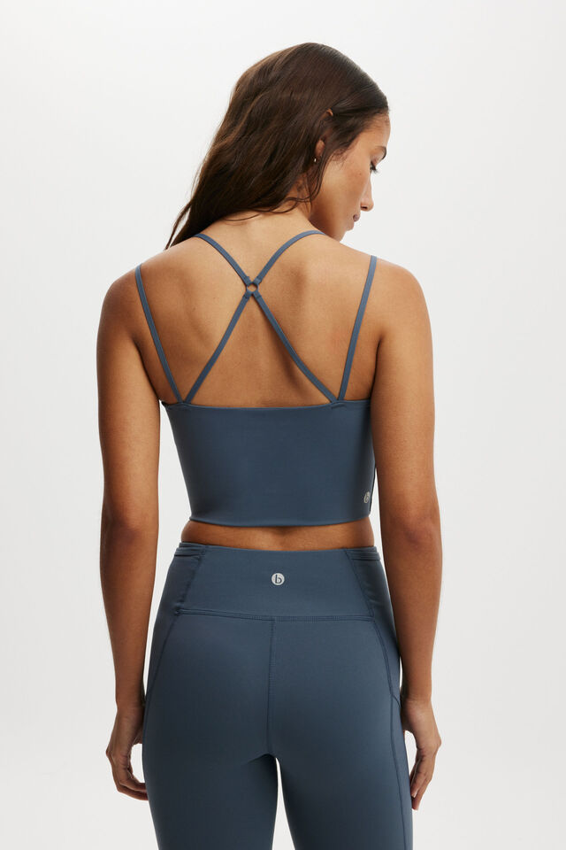 Ultra Luxe Bonded Strappy Back Tank, FOLKSTONE GREY