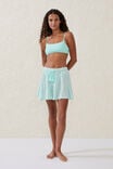 Hanky Hem Beach Mini Skirt, BLEACHED AQUA - alternate image 1