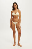 Cotton Pointelle Triangle Padded Bralette, BANANA WHIP - example image 4
