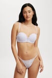 Everyday Lace Strapless Push Up 2 Bra, WASHED THISTLE - alternate image 5