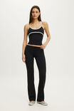 Ultra Soft Noughties Contrast Tank, BLACK/WHITE - example image 4
