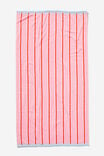 POOLSIDE STRIPE PINK RED