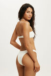 Knot Micro Bandeau Bikini Top, COCONUT MILK WAFFLE - example image 3