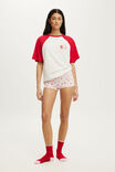 Oversized Lounge Graphic Tee, LCN LIN/LINE FRIENDS TO BROWN - example image 4