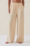 Relaxed Pocket Beach Pant, NATURAL/WHITE BLANKET STITCH - alternate image 2