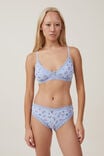 Organic Cotton Lace Cheeky Brief, LEXI STRAWBERRY BLUE POINTELLE - alternate image 4