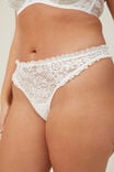 Butterfly Lace G String Brief, CREAM - alternate image 2
