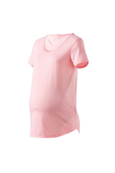 Maternity Gym T Shirt, PINK SODA