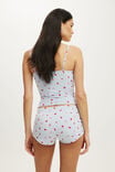 Dreamy Soft Tie Micro Short, MERRY ICONS VIOLET BLUE - example image 3