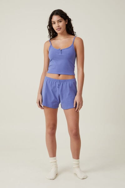 Peached Jersey Short, BLUEBERRY DREAM