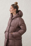 The Mother Puffer Wrap Longline Jacket, DEEP TAUPE - alternate image 4