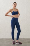Ultra Luxe Mesh Panel 7/8 Tight- Asia Fit, NAVY PEONY MESH - alternate image 1