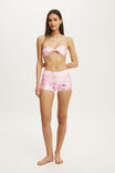 Highwaisted Swim Short, HIBISCUS PINK SHIMMER - example image 1