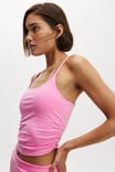 Ultra Soft Ruched Side Tank, MILLENNIAL PINK - alternate image 2