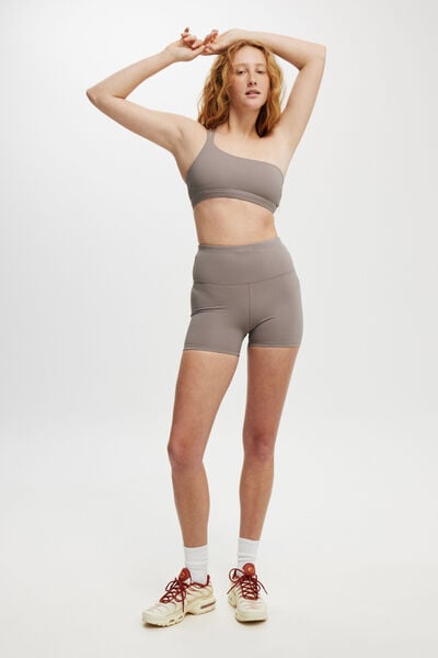 Highwaisted Shortie Short, DESERT GREY RIB