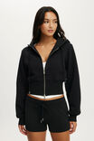 Sculpt Fleece Mini Short, BLACK - example image 4