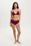 Rara Ruffle Cheeky Brief, BOYSENBERRY - alternate image 1