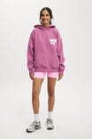 Plush Premium Graphic Hoodie, RED VIOLET/WELLNESS CLUB WHITE - alternate image 4