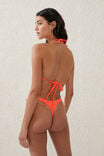 Slider Triangle Bikini Top, VIBRANT ORANGE CRINKLE - alternate image 3