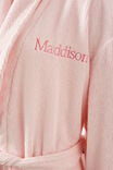 Luxe Terry Robe Personalised, TENDER TOUCH PINK - alternate image 2