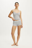 Select Colour: EMMA STRIPE LT GREY MARLE/VIOLET BLUE