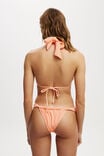 High Apex Slider Triangle Bikini Top, PEACH DREAM CRINKLE - alternate image 3