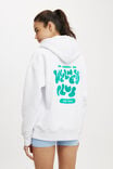 Plush Premium Graphic Hoodie, WHITE/WELLNESS CLUB ARCADIA - alternate image 3